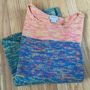 Mission supply color block sweater